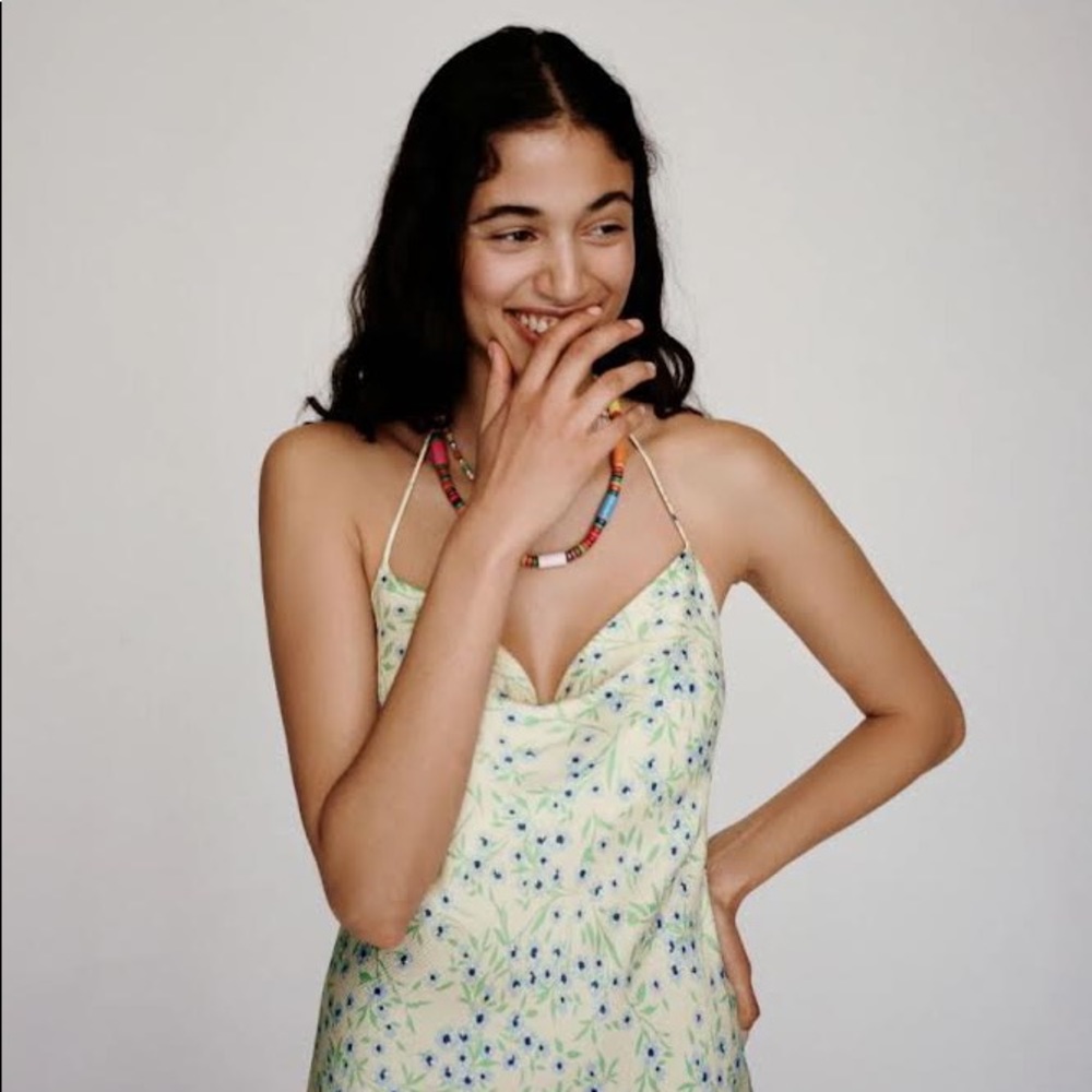 Zara printed cowl neck dress - Picture 2 of 7